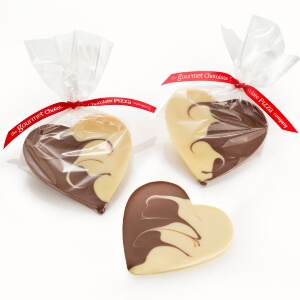 Milk & White Valentine's Chocolate Hearts